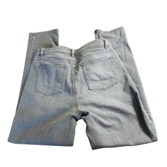 Eileen Fisher grey high rise skinny jeans size 10 - Picture 3 of 6